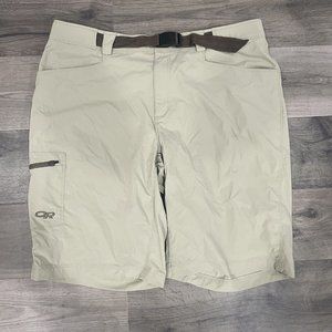 OR Outdoor Research Equinox Hiking Shorts With Belt Cairns - Mens Size 36 Khaki